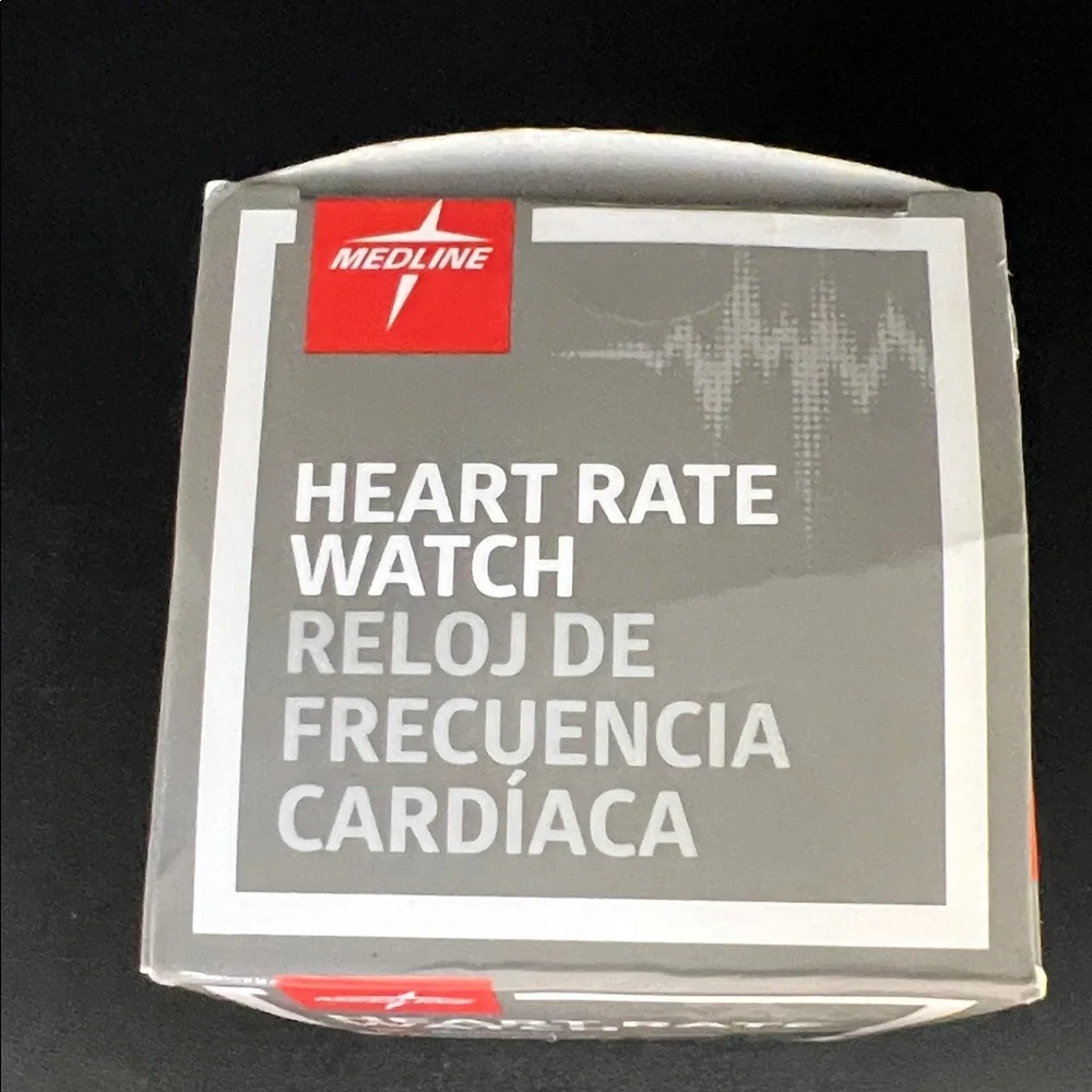 New Medline Heart Rate Watch - Black/Gray